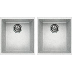 Elleci LGQ20052BSO - Lavello quadra 200, , 2V, bianco pietra