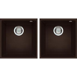 Elleci LMQ20078BSO - Lavello quadra 200, , 2V, espresso sottotop