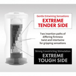 Tenga Dual Sensation Cup Extremes - Masturbatore Monouso, Senza Vibrazione