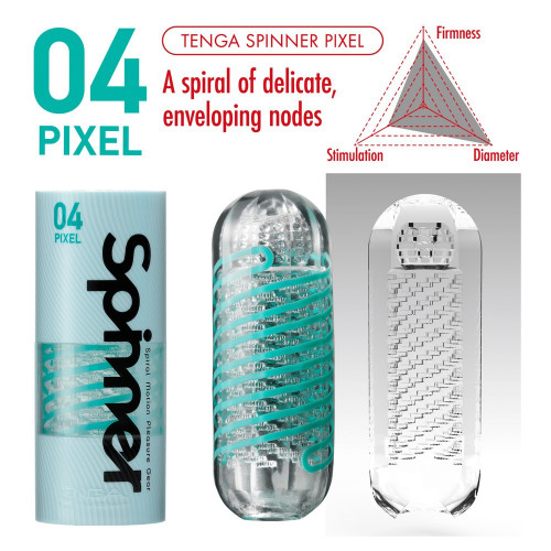Tenga Spinner Pixel - Masturbatore, Senza...