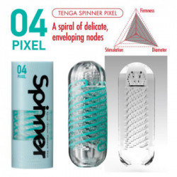 Tenga Spinner Pixel - Masturbatore, Senza Vibrazione