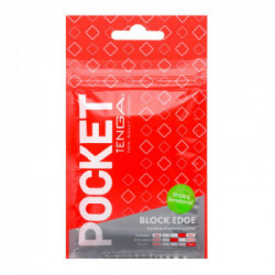 Tenga Pocket Block Edge - Masturbatore Monouso, Senza Vibrazione
