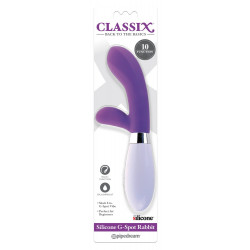 Classix Silicone G-Spot Rabbit - Vibratore Rabbit Punto G, 10 Modaità di Vibrazione, Richiede Batterie