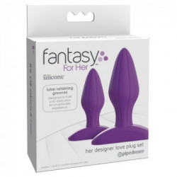 Fantasy For Her Designer Love Plug Set - Set da 2 Plug Anali di Diverse Misure