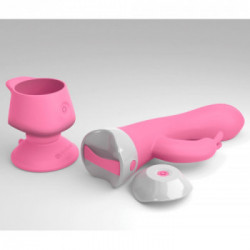 3Some Wall Banger Rabbit - Vibratore Rabbit Punto G, 10 Funzioni, Telecomando, Ricaricabile