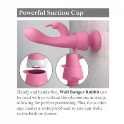 3Some Wall Banger Rabbit - Vibratore Rabbit Punto G, 10 Funzioni, Telecomando, Ricaricabile