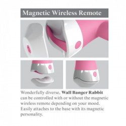 3Some Wall Banger Rabbit - Vibratore Rabbit Punto G, 10 Funzioni, Telecomando, Ricaricabile