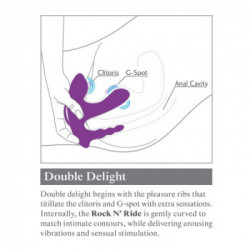 3Some Rock n’ Ride - Vibratore Punto G, Tripla Stimolazione, Ricaricabile