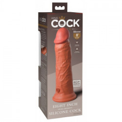 King Cock Elite KCE 8 Dual Density Cock Tan - Dildo Realistico con Ventosa, Lunghezza d'Inserimento 20,3 cm, Ø max. 5,4 cm