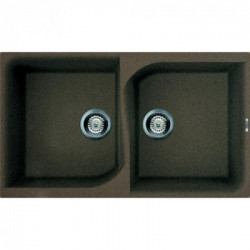 Elleci LGE45043 - Lavello ego 450, 86X50, 2V, tortora