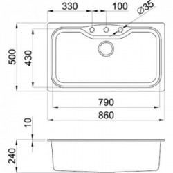 Elleci Fox 360 LGF36059 - Lavello, Antracite