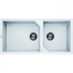 Elleci LGT49068 - Lavello tekno 490, 100X50, 2V, bianco