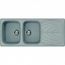 Elleci LGM50055 - Lavello master 500, 116x50, 2VG, grigio pietra