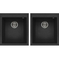 Elleci LGQ20054 - Lavello quadra 200, , 2V, nero pietra