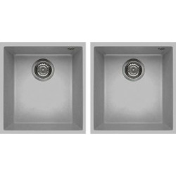 Elleci LMQ20079BSO - Lavello quadra 200, , 2V, aluminium sottotop