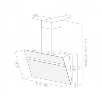 Elica STRIPE WH/A/90 -... 2