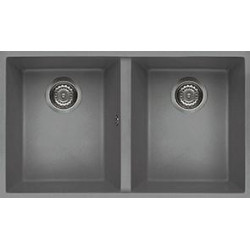 Elleci LKQ35097BSO - Lavello quadra 350, 76X43,5, 2V, light grey