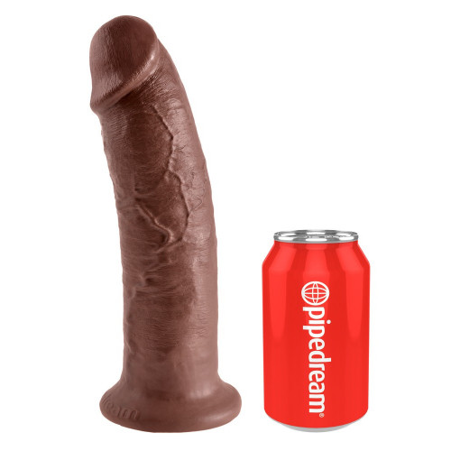 King Cock 10" Cock Brown - Dildo Realistico