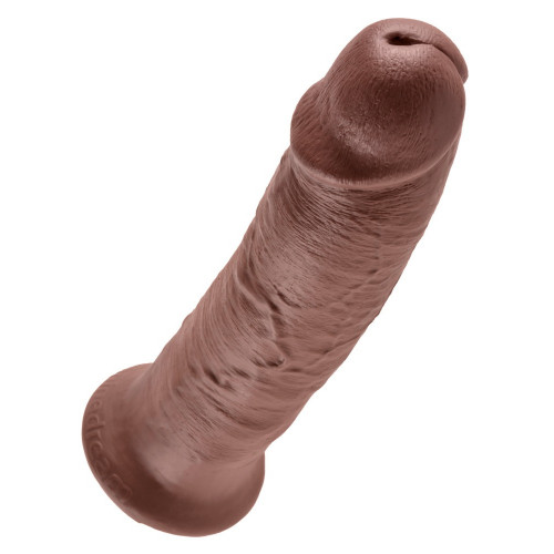 King Cock 10" Cock Brown - Dildo Realistico
