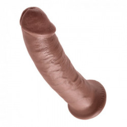 King Cock 9" Cock Brown - Dildo Realistico
