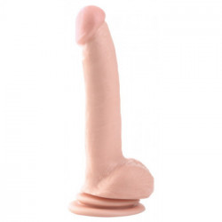 Basix Rubber BRW 9" Suction Cup Thicky Ligh - Dildo Realistico con Testicoli, Ventosa
