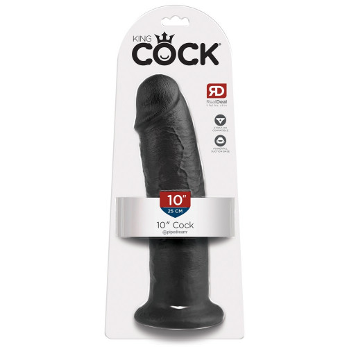 King Cock 10" Cock Dark - Dildo Realistico