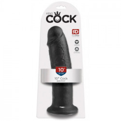 King Cock 10" Cock Dark - Dildo Realistico