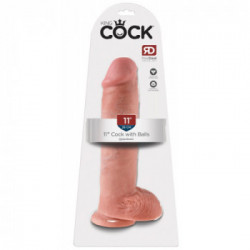King Cock 11" Cock with Balls Light - Dildo Realistico