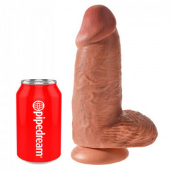 King Cock 9" Chubby Tan - Dildo Realistico