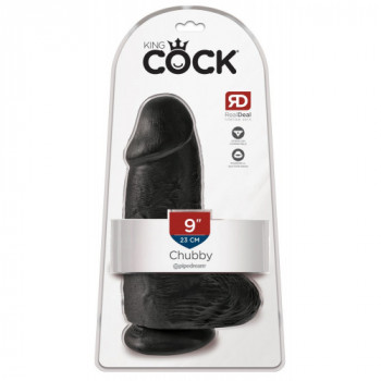 King Cock 9" Chubby Dark -...