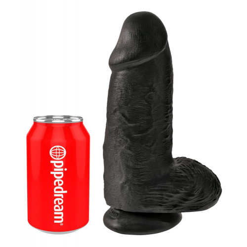 King Cock 9" Chubby Dark - Dildo Realistico