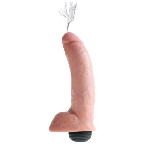King Cock 9" Squirting Cock with Ball Light -...