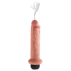 King Cock KC 7" Squirting Cock Light - Dildo Realistico con Ventosa, Eiaculazione