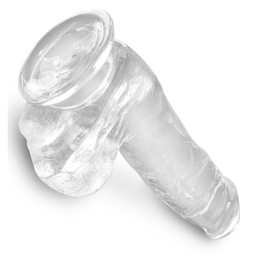 King Cock Clear KCC 6 Cock with Balls - Dildo...