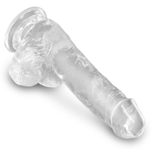 King Cock Clear KCC 6 Cock with Balls - Dildo...