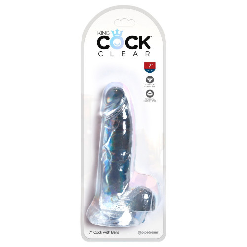 King Cock Clear Cock with Balls 7 - Dildo...