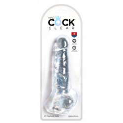 King Cock Clear Cock with Balls 8 - Dildo Realistico