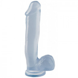 Basix Rubber BRW 12" Dong w Suction Cup Cle - Dildo Realistico con Testicoli e Ventosa