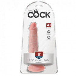 King Cock 6" Cock with Balls - Dildo Realistico