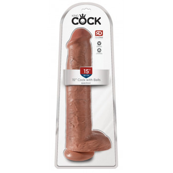 King Cock 15" Cock w Balls...