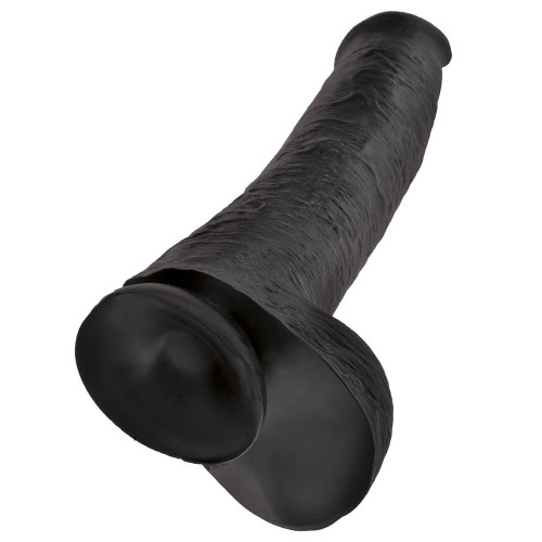King Cock 15" Cock w Balls Dar - Dildo...