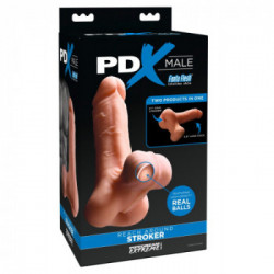 Pipedream PDX Male Reach Around Stroker - Masturbatore e Dildo Realistico, Senza Vibrazione