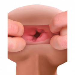 Pipedream PDX Male Reach Around Stroker - Masturbatore e Dildo Realistico, Senza Vibrazione