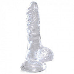 King Cock Clear KCC 4 Cock with Balls - Dildo Realistico