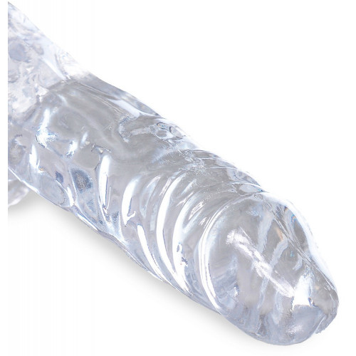 King Cock Clear KCC 4 Cock with Balls - Dildo...