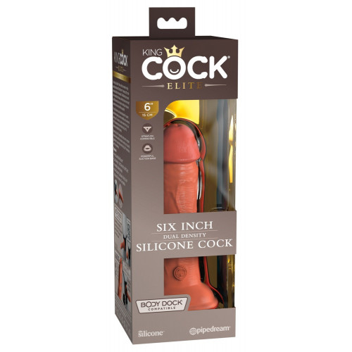 King Cock Elite KCE 6 Dual Density Cock Tan -...