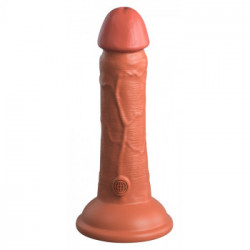 King Cock Elite KCE 6 Dual Density Cock Tan - Dildo Realistico in Silicone