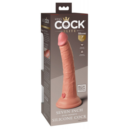 King Cock Elite 7“ Dual Density Silicone Cock...