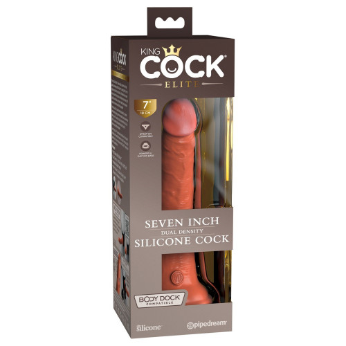 King Cock Elite 7“ Dual Density Silicone Cock...