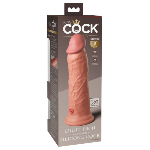 King Cock Elite 8" Dual Density Silicone Cock...